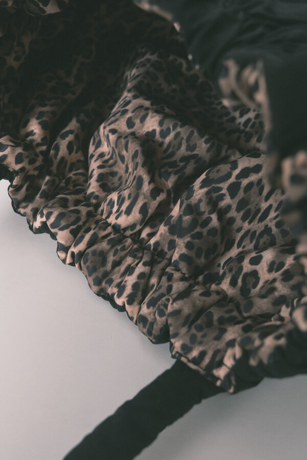 Women'secret Bolso reversible nylon animal print estampado