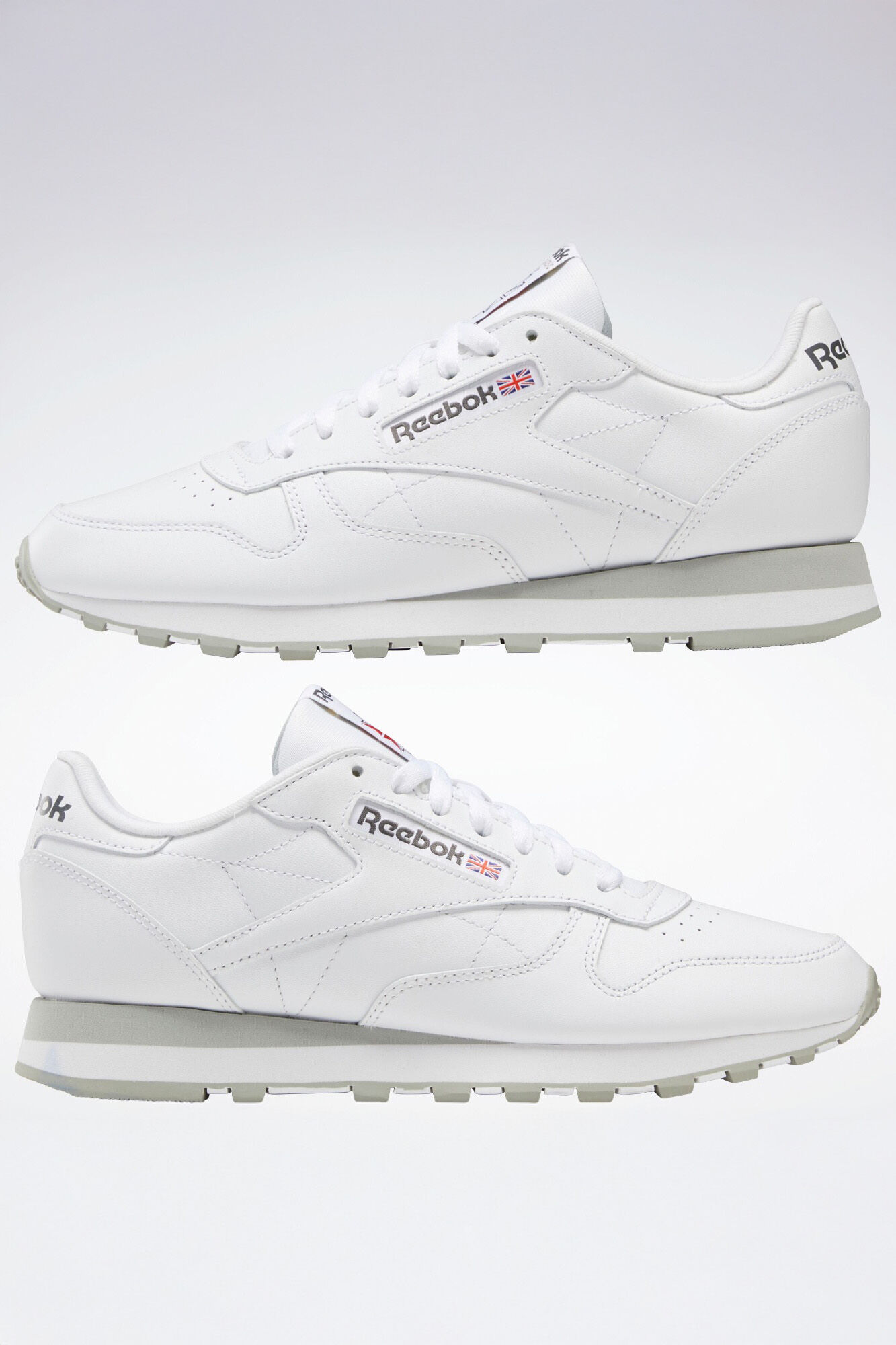 Reebok T&ecirc;nis desportiva de couro Reebok Classic branco
