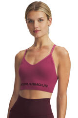 Under Armour Soutien desportivo feminino de baixo suporte rosa