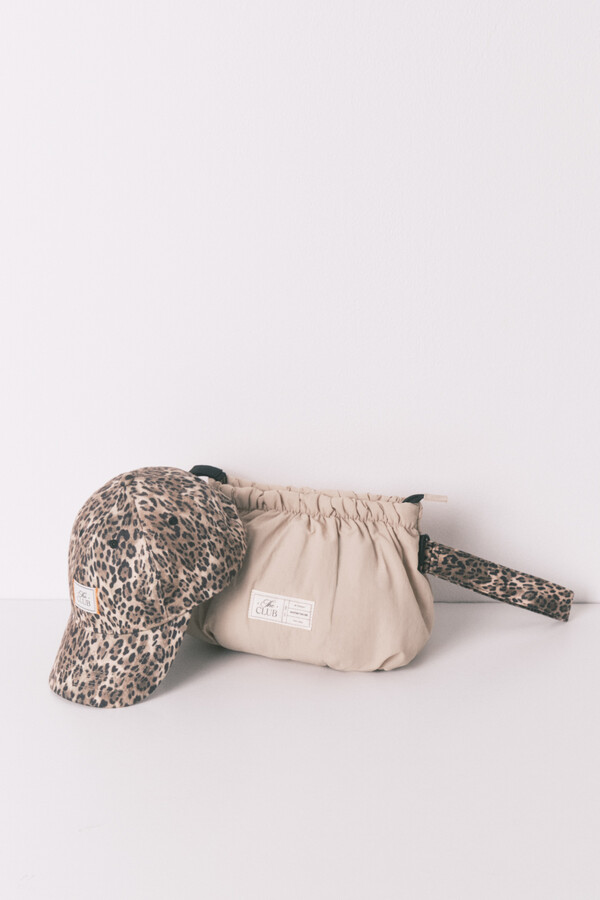 Women'secret Boné de pelúcia com estampa animal cru