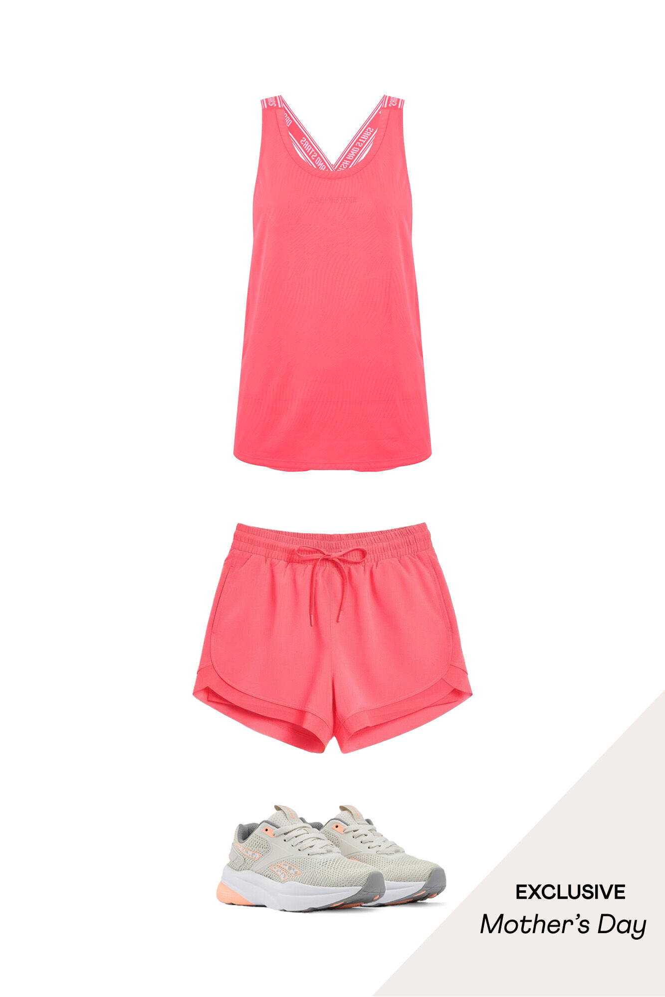 Womensecret Conjunto de t-shirt, chinelos e cal&ccedil;&otilde;es 