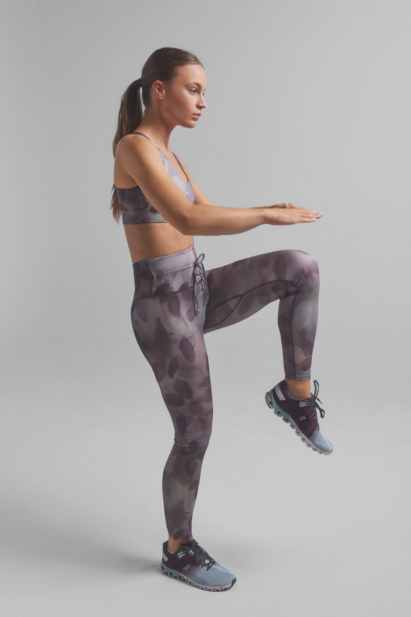 Leggings 4D STRETCH kaki multicolor.